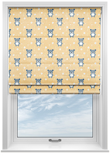 Teddy Trails, Cream - Roman Blind